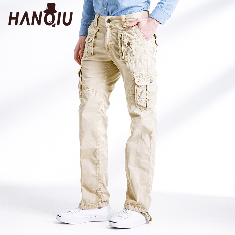 

Cargo Pants Men 2020 Pure Cotton Multi-Pocket Military Tactical Pants Solid Loose Comfortable Men Cargo Pants Trousers, Black