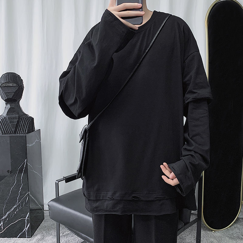 

Male Sweatshirt 2021 Spring and Winter Thin New Two Hoodie Young Men's Clothes IULU, White