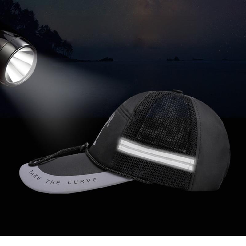 

Men Women Hip Hop Sun Hat Fashion Luminous Reflective Cap Sun Hats Streetwear Adjustable Flashback 360 Sports Cap #T2P