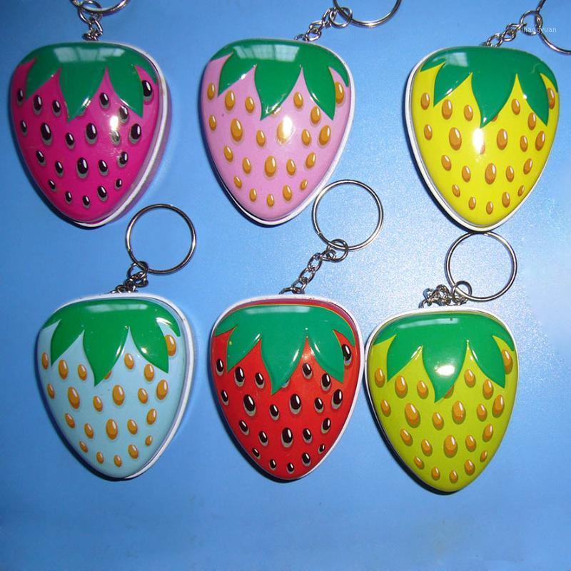 

240pcs Cute Strawber Shaped Iron Tin Storage Box Trinket Candy Jewelry Box with Key Chain ring -Free Shipping1