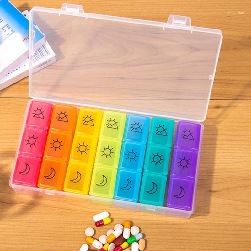 

Box 21 Day Tablet Dispenser Organizer Weekly Storage Case Extra Large Box Case Organizer Week Storage Pastillero#B1