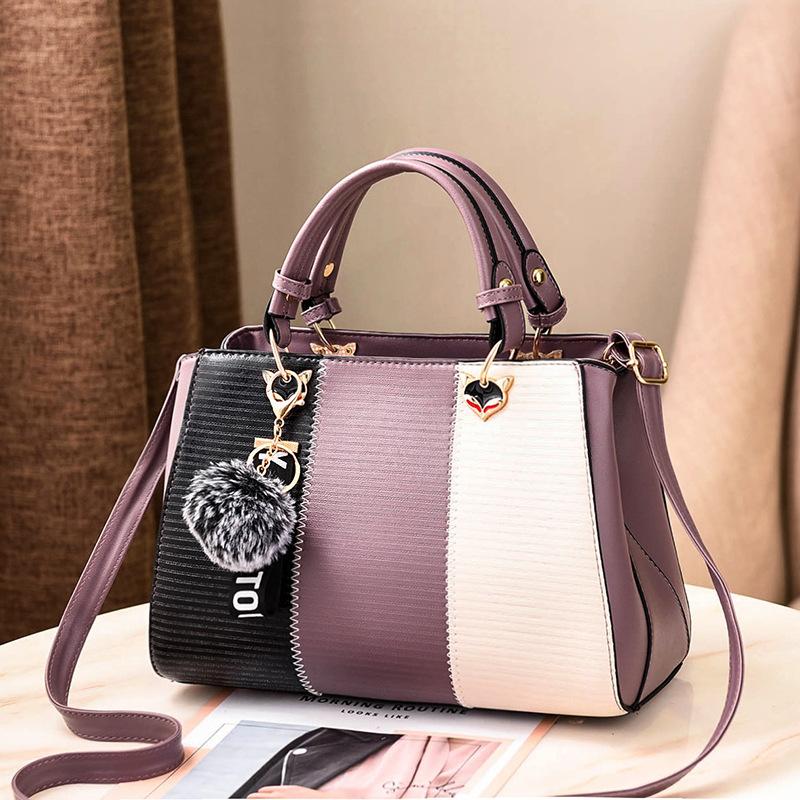 

Women Handbag With Pendant bag Female Party Handbags PU Leather Shoulder Crossbody Bags, Beige