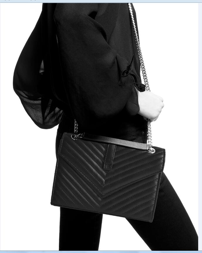 

Best Quality Women Shoulder bag black Chain and gold chain bag Crossbody Pure color handbag crossbody Messenger Tote Bag Purse Wallet