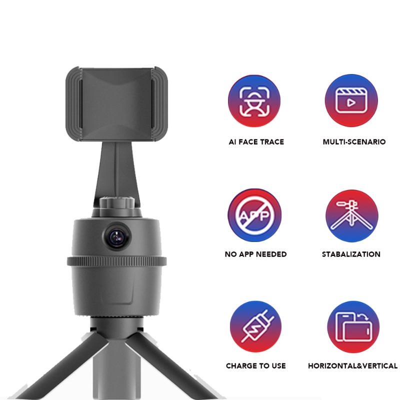 

Intelligent Tracking Stabilizer Smartphone Selfie Stick Tripod 360°Smart Face Recognition Follow Camera Stand