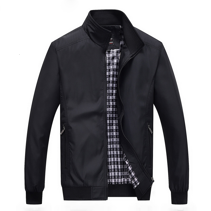 

2021 7xl 8xl New Casual Outerwear Mandarin Collar Quality Bomber Jacket Male Coat for Men Autumn O9xb, Green