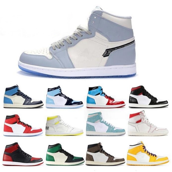 

Jumpman 1 1s Basketball Shoes Athletics Sneakers Running Shoe For Women Sports Torch Hare Game Royal Pine Green Court 36-47