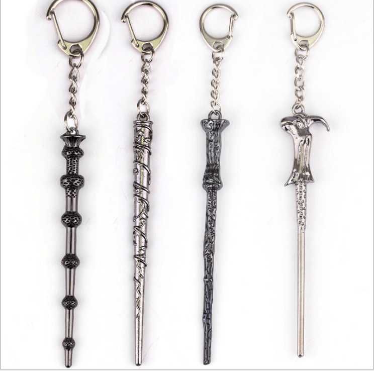 

Harrie Hermione Dumbledore Magic wand Key Chain cartoon character Haley Plating accessories Festival gifts for kids