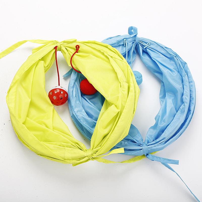 

1Set Foldable Cat Tunnel Monochromatic Foldable Polyester Cat Channel Tunnel Creative Little Toy Dropshipping