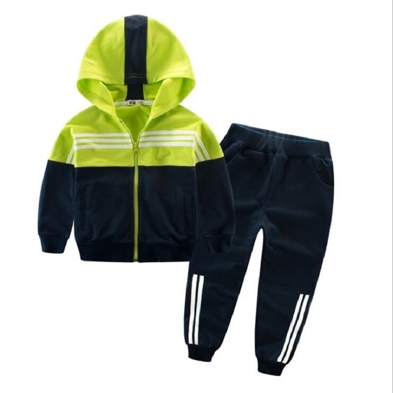 

Baby Boy Clothes Sport Girls Boy's Sports Set Kids Clothing Sets Boy Teenagers Sport Suit School Kids Suit Sets Boys Jackets 201127, Green