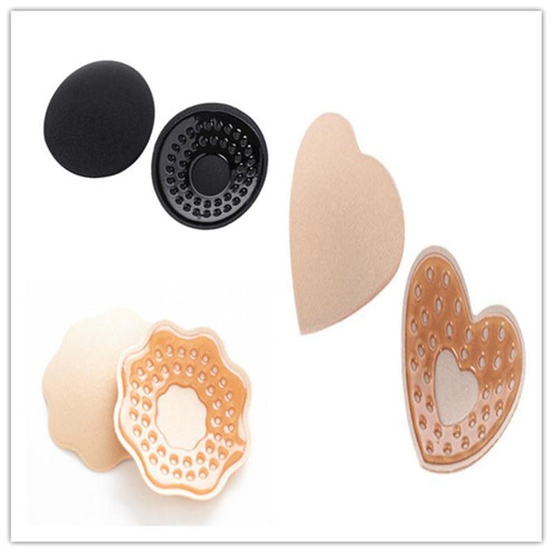 

New Fashion Sexy Bra Pad Reusable Self Adhesive Silicone Breast Bra Nipple Cover Pad Clothing Accessories, Blue