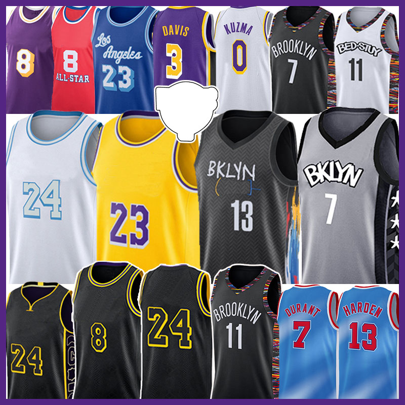 

Mens Youth Kids Los 23 Angeles 13 Harden 7 Kevin Kyrie 11 Durant Irving Basketball Jersey 8 Anthony 3 Davis Kyle Alex Kuzma Caruso 72 Biggie