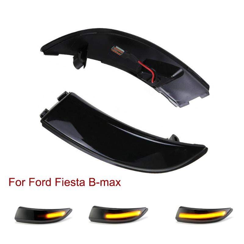 

For Focus 2 3 Mondeo 4 Fiesta B-max Kuga LED Dynamic Turn Signal Blinker Sequential Side Mirror Indicator Light, As pic