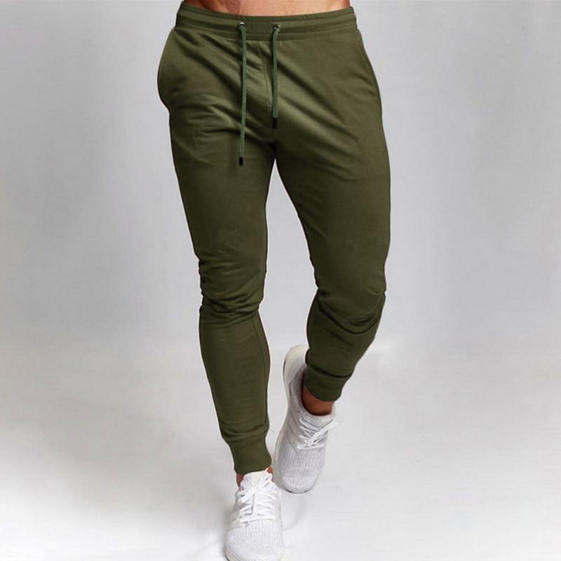 

New Men's Joggers Trousers Sporting Clothing Mens Jogger Autumn Winter Brand Gyms Sweatpants The High Quality Bodybuilding Pants, Green