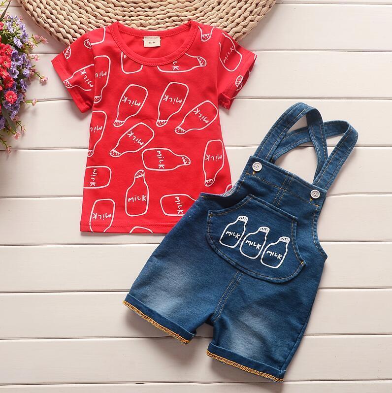 

BibiCola 2020 Summer new baby Clothing Sets infants Boys sports suit set toddler T-shirt+ Shorts Pants 2 Pcs kids Clothes Sets1, Picturecolor