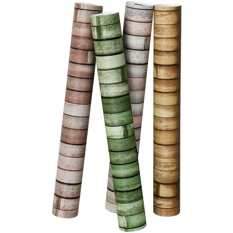 

Chinese wallpaper classical 3d Chinese style house restaurant bamboo Japanese style antique wallpaper, Light khaki