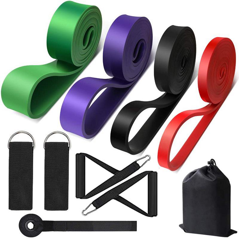 

Latex 2080mm Yoga Ring Tension Band Home Fitness Resistance Band Pull Ups Weight Bearing Elastic Rubber Gym Accessories