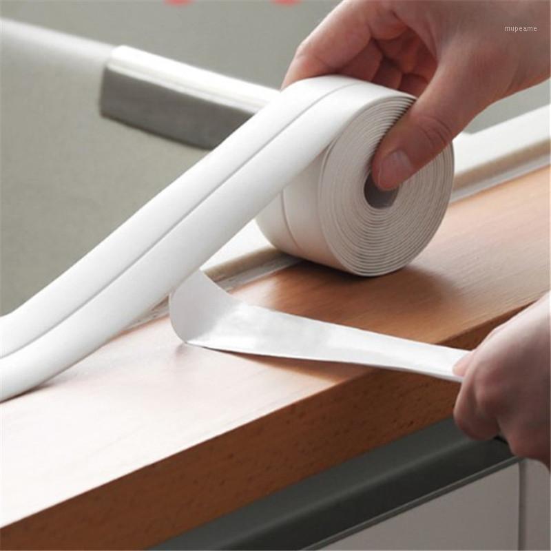 

Anti-moisture 3.2m*2.2cm Kitchen Waterproof Ceramic Sticker Self Adhesive PVC Sticker Bathroom Wall Corner Line Sink Stickers1