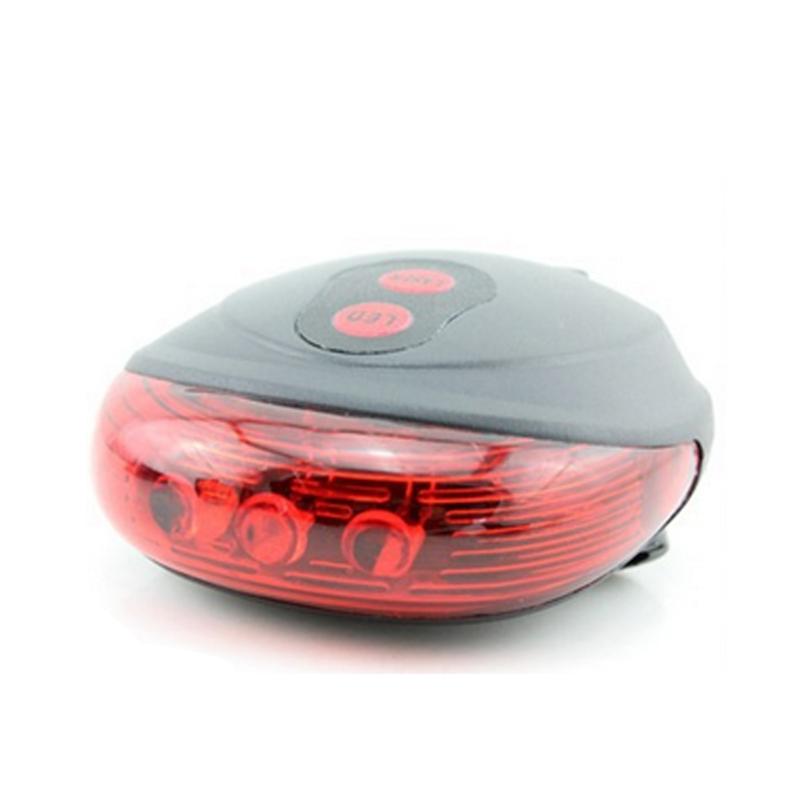 

Hot Sell Bicycle LED Light 2 Lasers Night Mountain Bike Tail Light Taillight Safety Warning Bicycle Rear Lamp