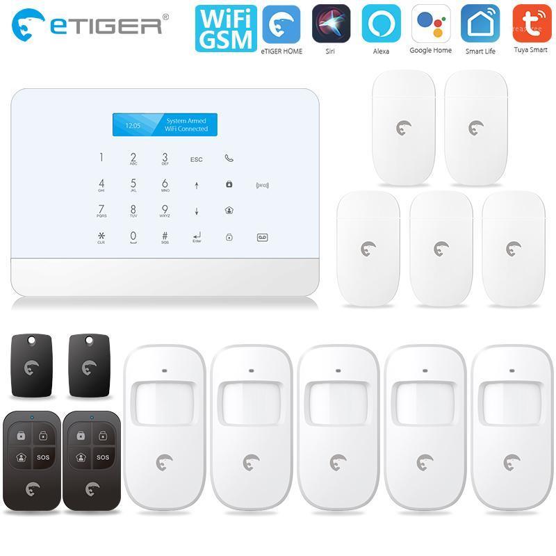 

Alarm Systems Etiger S6 Tuya Smart WiFi/GSM Security Motion Detector Home SMS System Alarm1