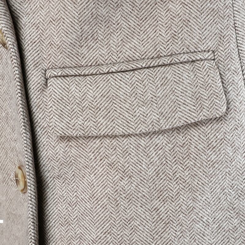 

New winter 2021 fashion women's vestment single tempers breasted collar without sleeves wool coat y211 91ZV, Majia.