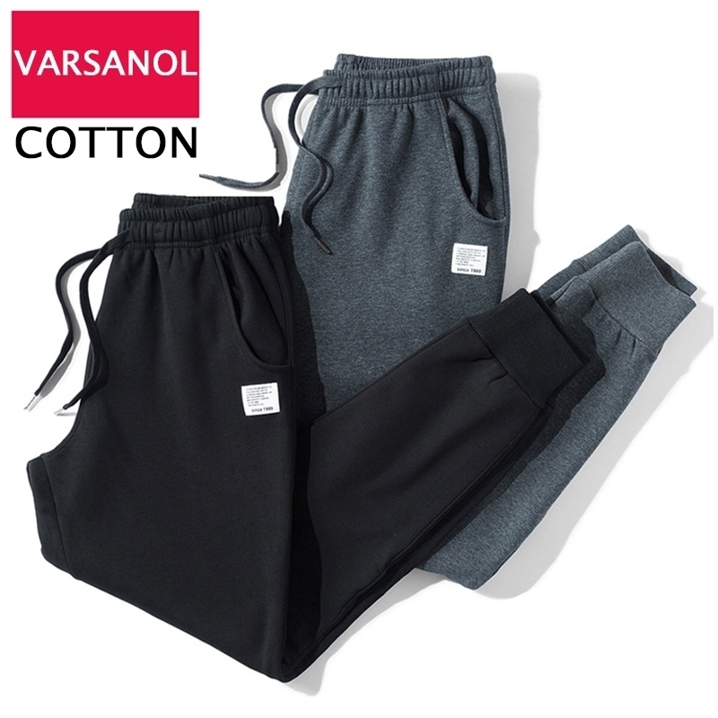 

2pcs Streetwear Joggers Sweatpants Men's Pants Fitness Cotton Sportswear Tracksuit Trouser Black Grey Sports Pants Men Clothing 201126, 902black 8809blue