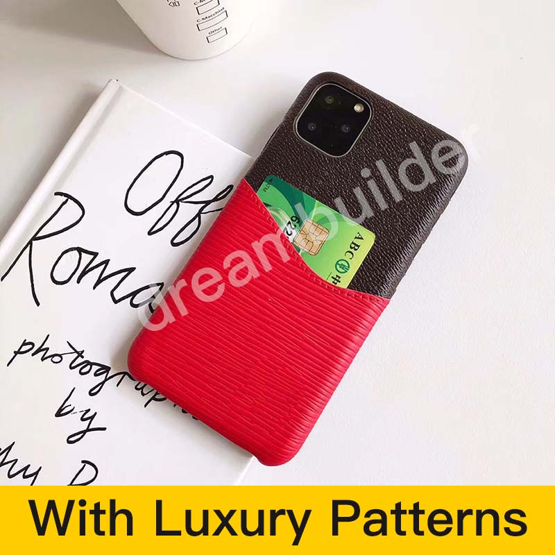 

L fashion phone cases for iphone 12 pro max 11 11Pro 11proMax 7 8 plus designer cover X XR XS XSMAX with card case