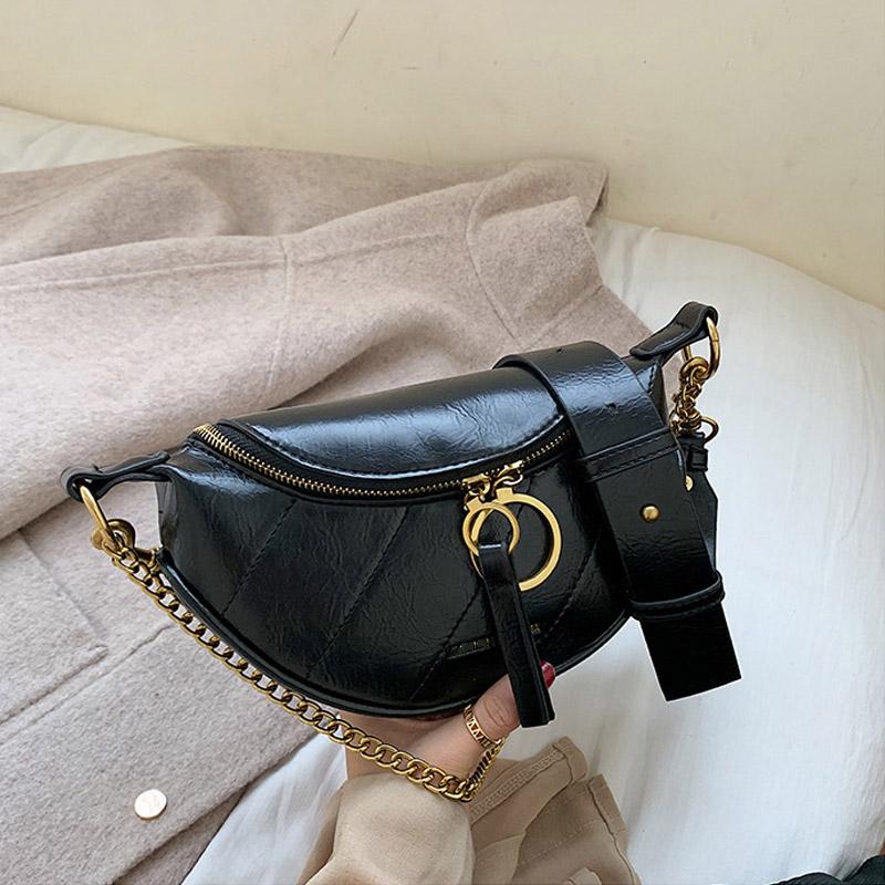

Women Saddle Shoulder Bags Fashion PU Leather Crossbody Bags Design Ladies Chain Messenger Bag Girl's Cell Phone Handbags Female, Green shoulder bags