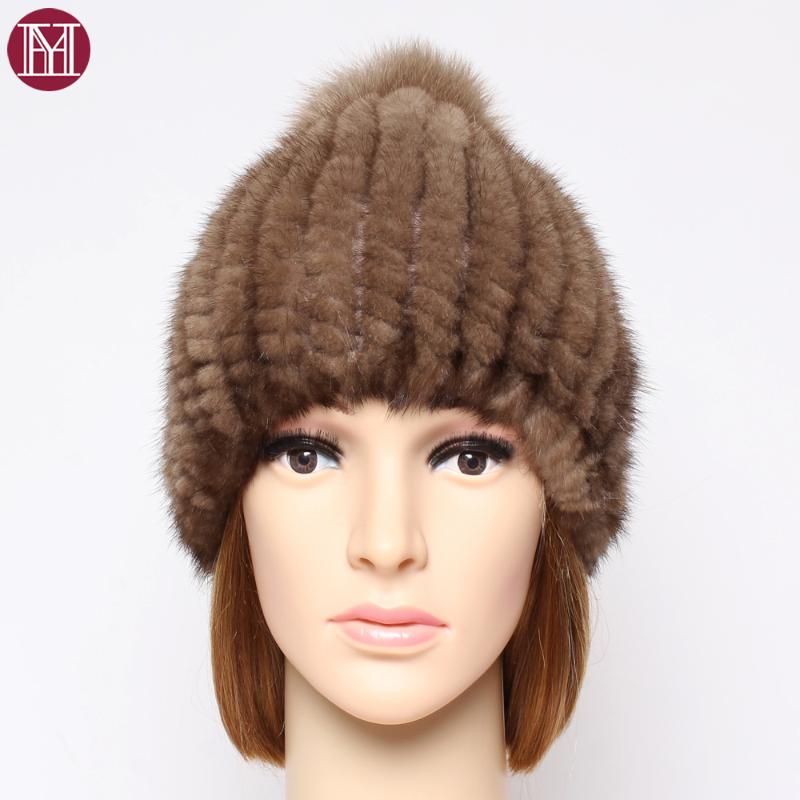 

Beanie/Skull Caps Winter Lady Natural Real Hat Women Soft Good Elastic Fabric Leisure Outdoor Quality Beanies, Black
