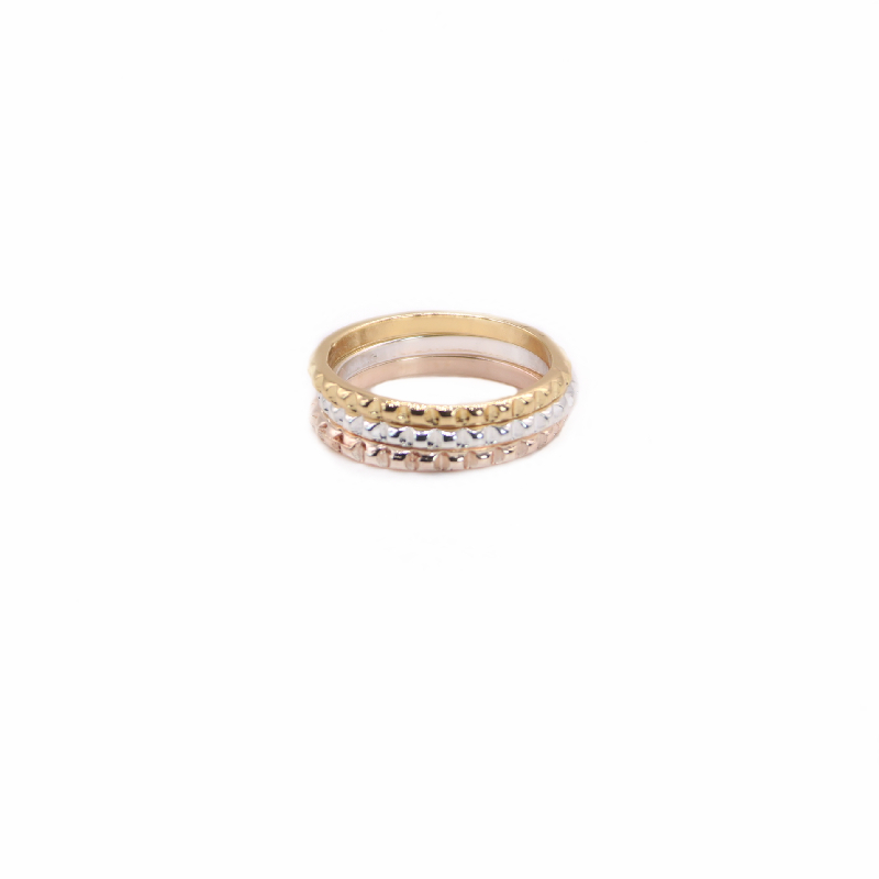 

Classic Gear Ring Simple Rivets Surface Style Gold Silver Rose Three Color Optional Suitable for Men And Women