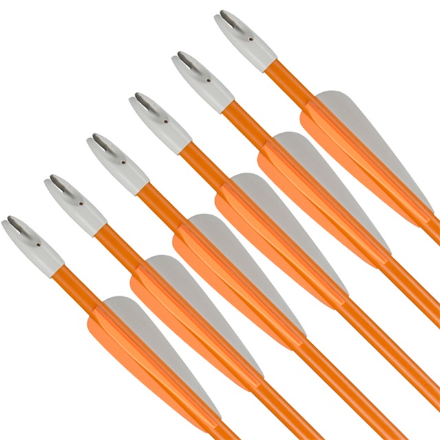 

12pcs 28 inch archery shooting fiberglass arrows rolled glass fiber shaft arrows for archery beginer archery hunting