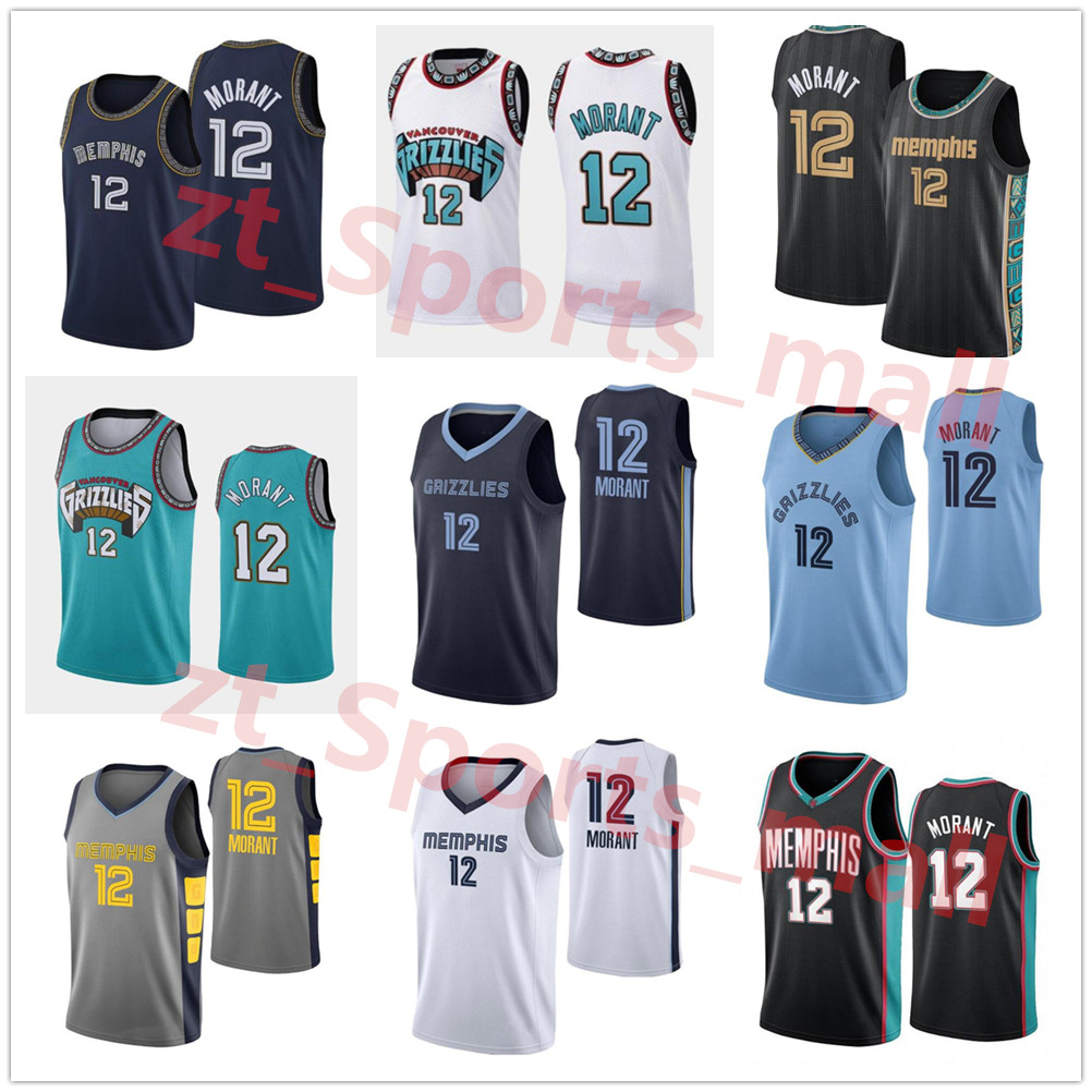 

Basketball jersey 12 Ja Morant Stitch Jerseys, Black;red