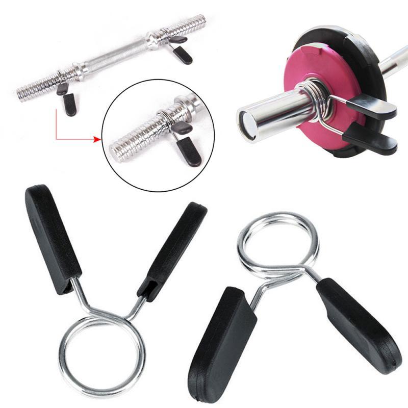 

Fitness Dumbbell Bar Clamps Spring Clip Buckle Collars With Handle 28MM/30MM/50MM Gym Portable Fitness Equipment 1pair