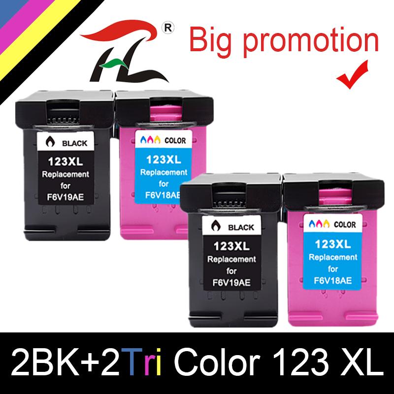 

YLC 4PK For 123XL Compatible Ink cartridge 123XL 123 For Deskjet 1110 2130 2132 3630 3632 4520 5010 5020 5030 printer