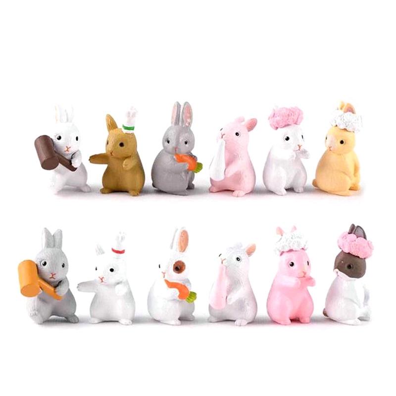 

HOT SALE 12 Pieces of Animal Character Toy Figurine Toys, Garden Cake Decoration, Cake Decoration