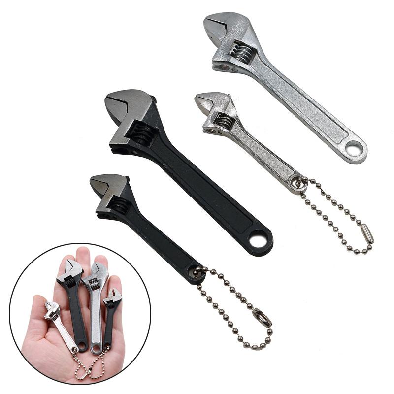 

Jewii 1Pcs Mini Adjustable Wrench 2.5/4in Universal Spanner Key Nut Wrench Accessories Hand Tools