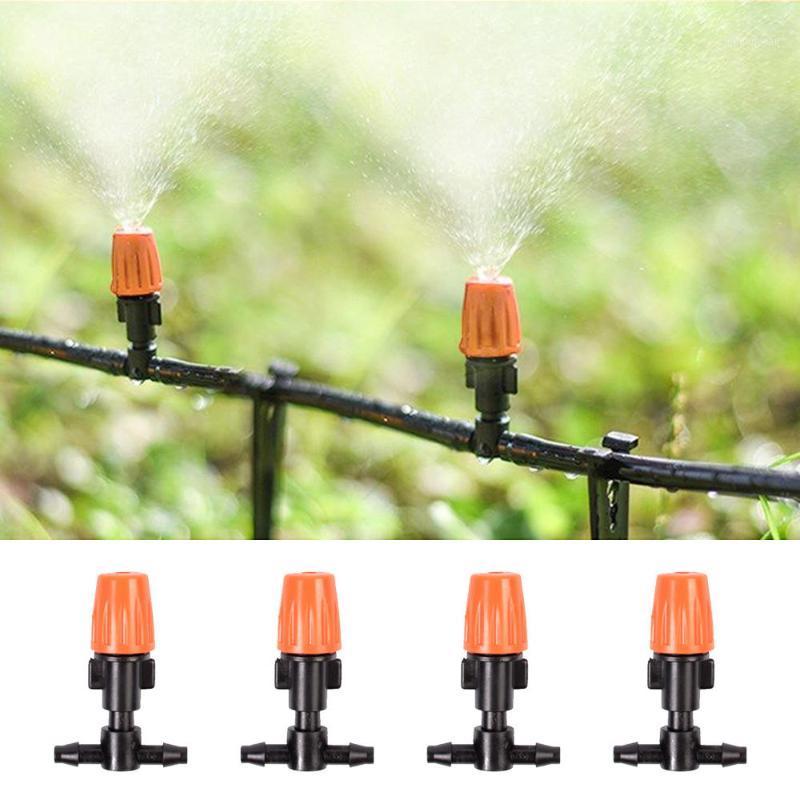 

10 pcs Single Head Orange Atomizing Belt Tee Atomization Nozzle Water Control Sprayer Mist Adjustable Irrigation Sprinkler1