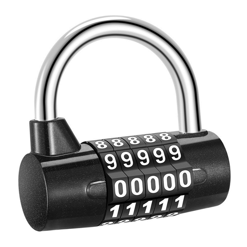 

ORIA 5 Digit Lock Padlock Safety Lock Door Luggage Locker Code Locks Combination Outdoor Bag Bicycle Window Security Padlock 201013