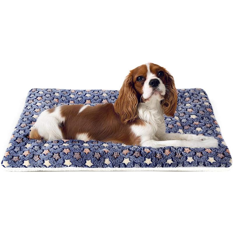 

Super Soft Pet Dog Cat Winter Warm Blanket Bed Mats Pads Comfortable Puppy Kitten Sofa Beds Cushion Slipcover Keep Warm Sleeping, Coffee dot
