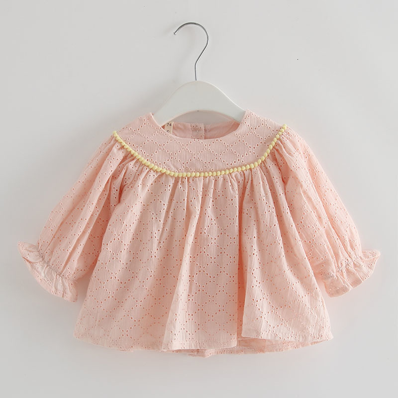 

2021 New Es for Girls Newborn Children Baby Girl Long-sleeve Princess ,girls Clothes Pink White 0-2y Bprz