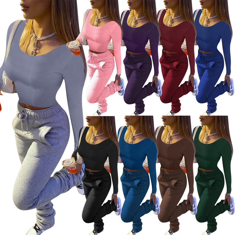 

Europe and America 2020 Women Autumn And Winter solid color warm top Thick Warm fashion Slim Solid Soft Tops Long sleeve Multicolor, White