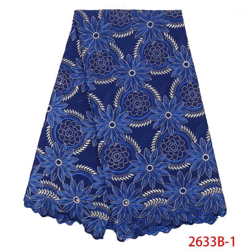 

2020 Best Selling Swiss Voile Laces in Switzerland African Lace Fabric Nigerian French Fabric Embroidered Cotton KS2633B-11