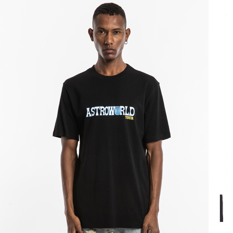 

2021 New Hip Hop t Astroworld Shirt Fashions Letter Printing Harajuku Men's T-shirts 5L8I, Beige
