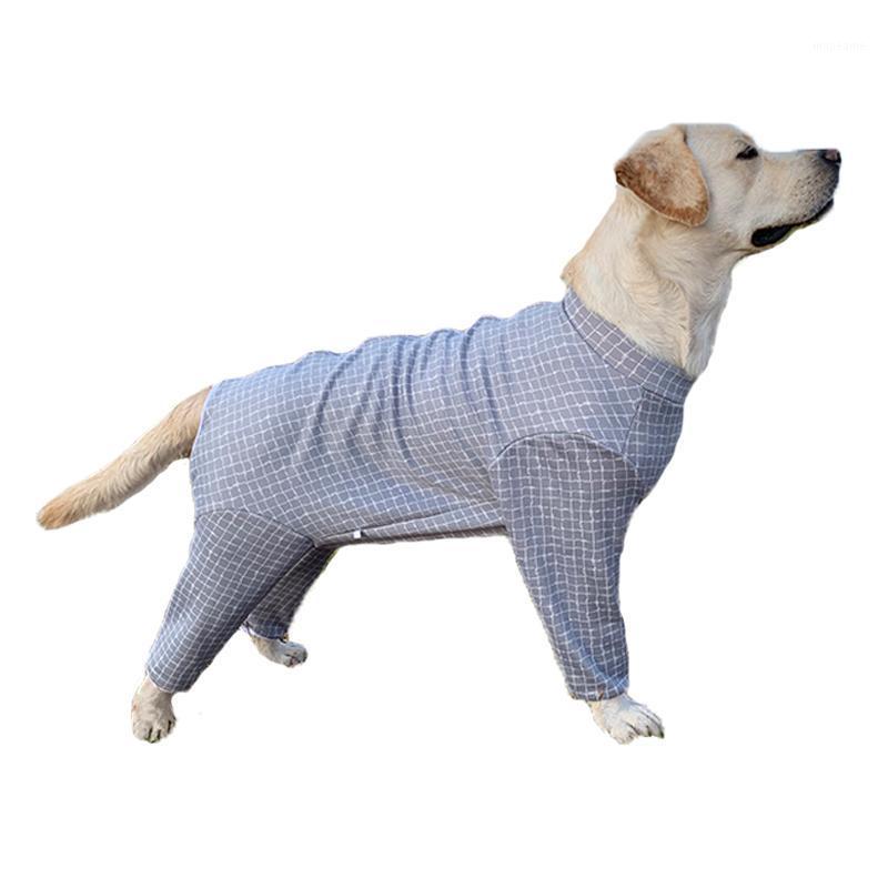 

Large dog pajamas, pet dog clothes jumpsuits, clothing, coats, dogs, anti-hair loss, gear1, Gray