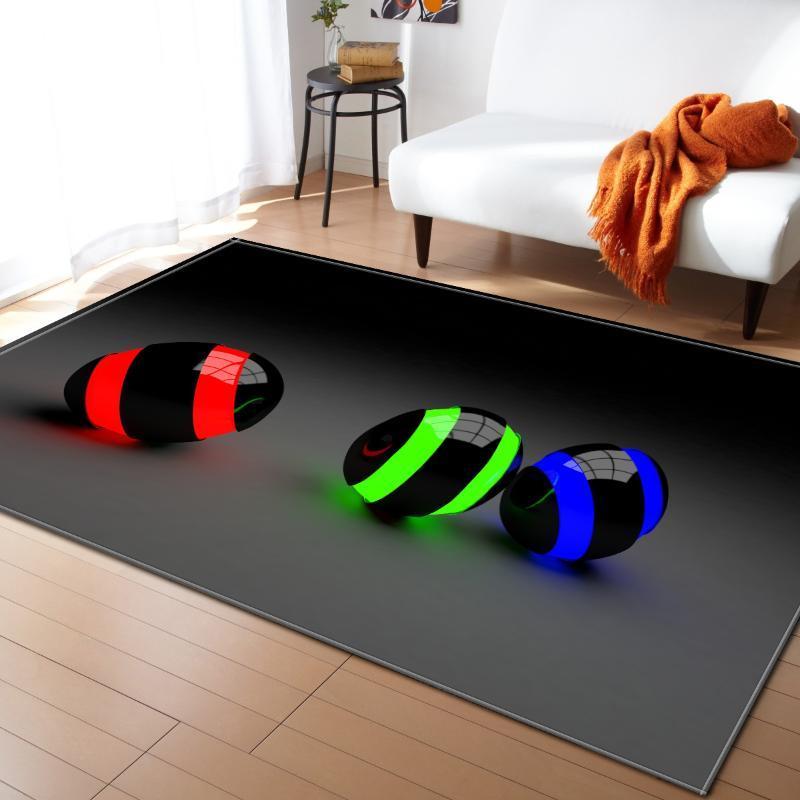 

3D physical effect picture carpet bedroom non-slip carpet\floor mat home decoration carpet for family living room1