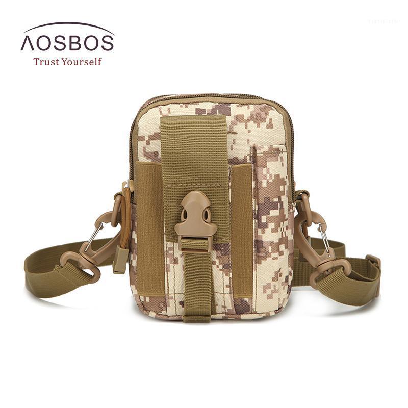 

Aosbos Outdoor MilitaryTactic Bag Nylon Waterproof Waist Bag Camouflage Sports Bags for Camping Hiking Molle Tactic Shoulder1, Black