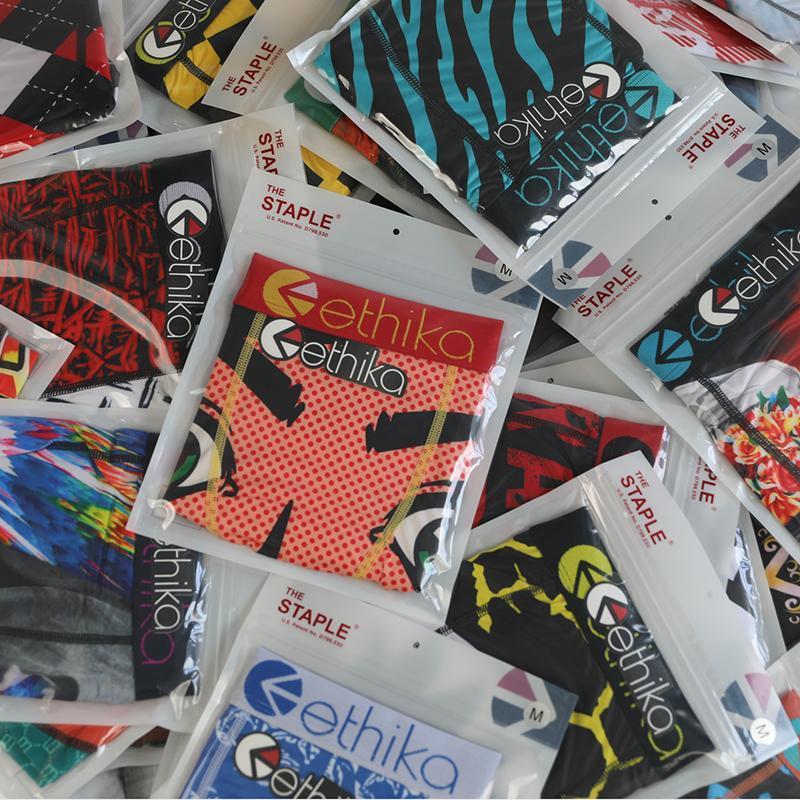 

Neutral Ethika boxer technical underwear graffiti women men fitness quick drying Cotton Boxer short boxer perrapuelos 003, Random mixing