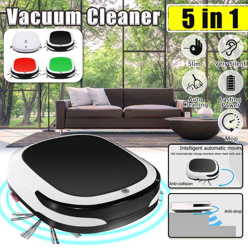 

5-in-1 Fully Automatic Multifunctional Smart Robot Vacuum Cleaner USB Charging Sweeping Robot Dry/Wet UV Disinfection Cleaner