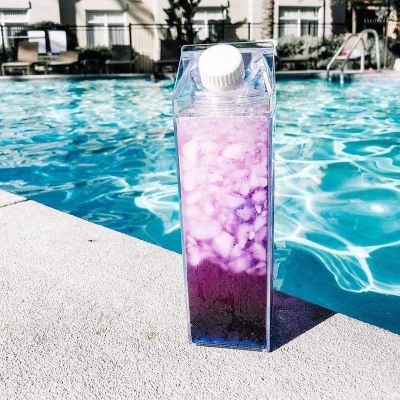 

Water Bottles Milk Box Carton Kettle Perfect Gift Beverage Fun Transparent Fashion Drink Carton Kettle For Juice Coffee1, Colorless