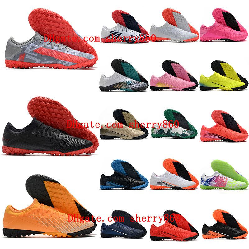 

2021 soccer shoes mens cleats Mercurial Superfly 13 Pro TF leather CR7 neymar ronaldo low ankle football boots
