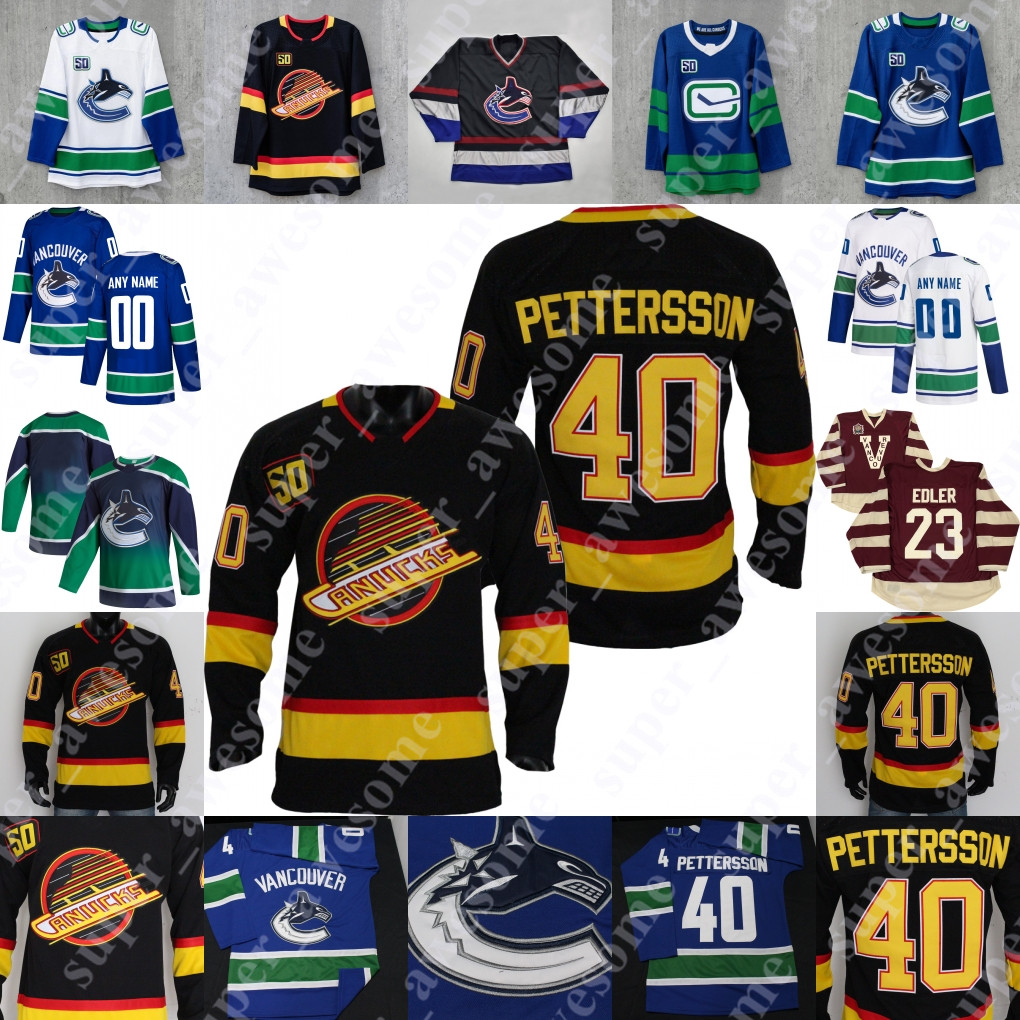

Hockey Jersey Jordie Benn Nils Hoglander Tanner Pearson Antoine Roussel Olli Juolevi Zack MacEwen Jalen Chatfield Loui Eriksson, Yellow old
